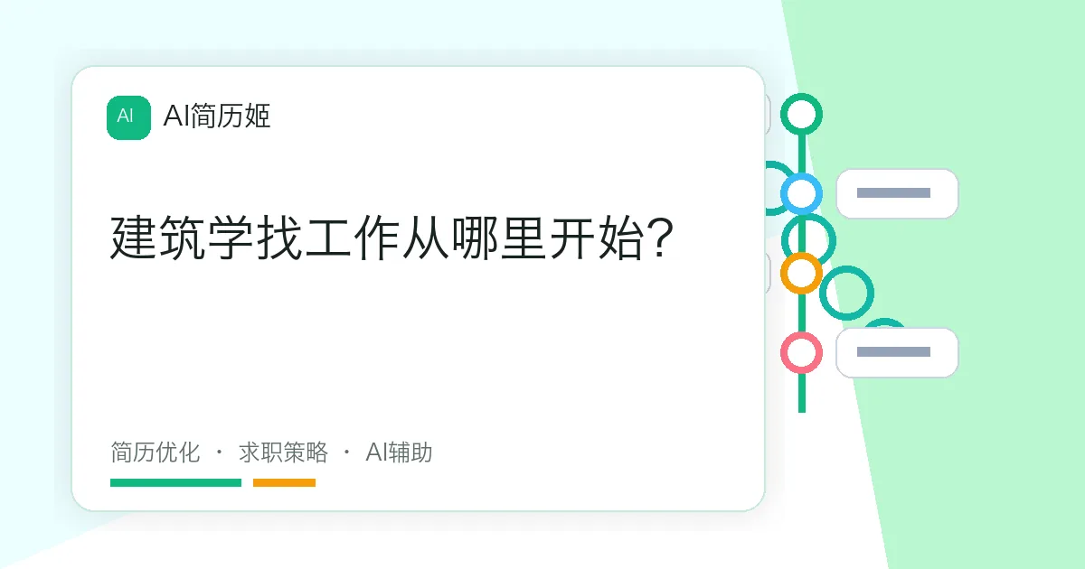 建筑学找工作从哪里开始？