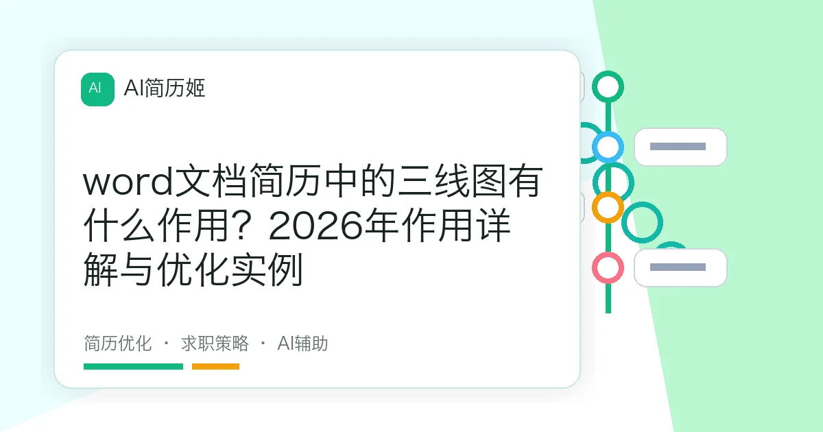 word文档简历中的三线图有什么作用？2026年作用详解与优化实例