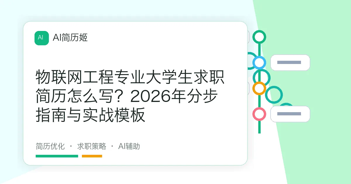 物联网工程专业大学生求职简历怎么写？2026年分步指南与实战模板