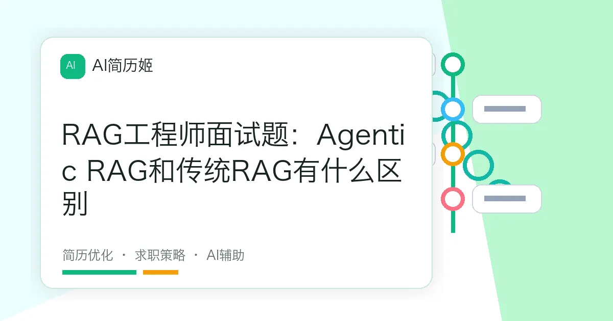 RAG工程师面试题：Agentic RAG和传统RAG有什么区别