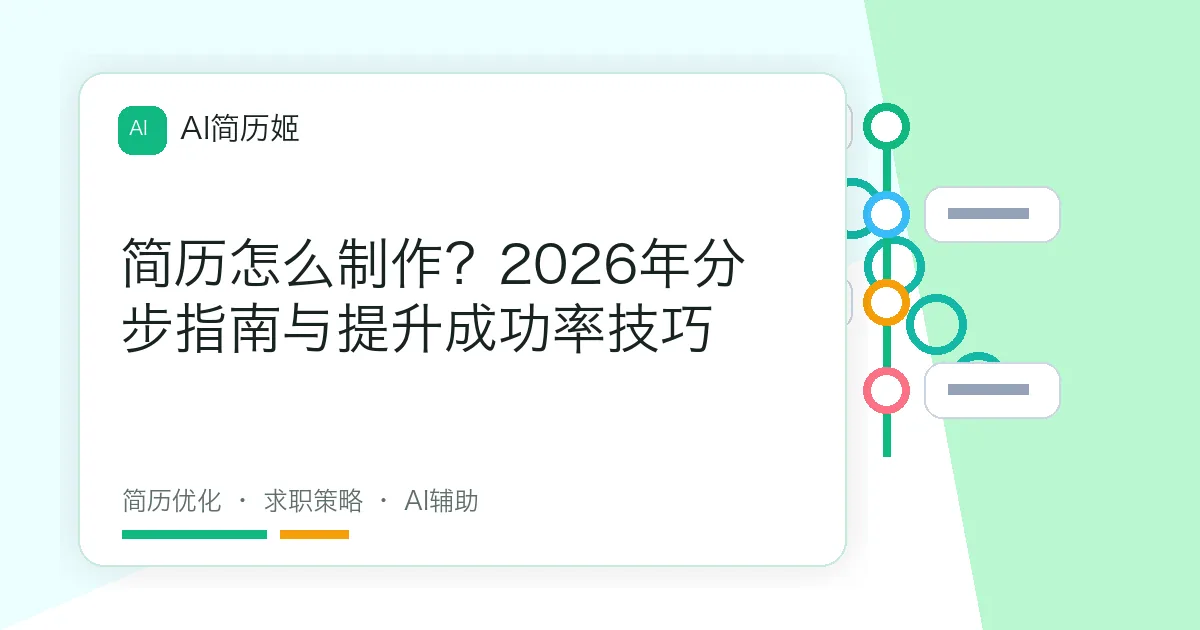 简历怎么制作？2026年分步指南与提升成功率技巧