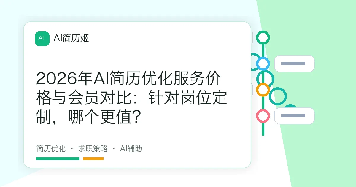 2026年AI简历优化服务价格与会员对比：针对岗位定制，哪个更值？