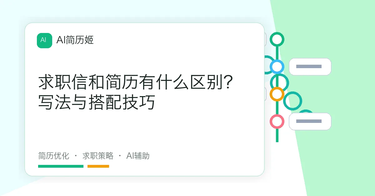 求职信和简历有什么区别？写法与搭配技巧