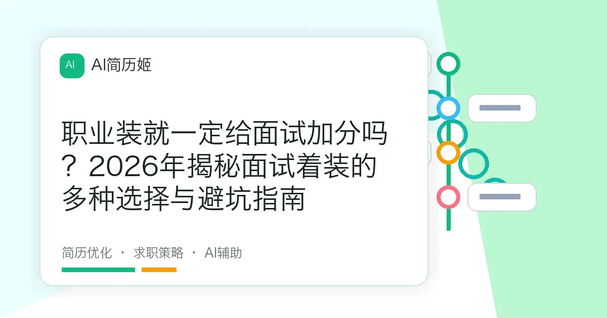 职业装就一定给面试加分吗？2026年揭秘面试着装的多种选择与避坑指南