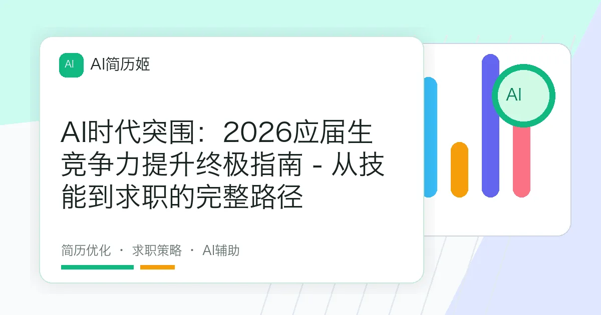 AI时代突围：2026应届生竞争力提升终极指南 - 从技能到求职的完整路径